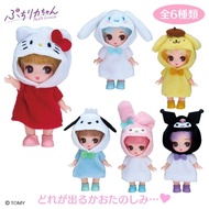 全新日本正版 petit licca x sanrio hello kitty my melody kuromi pompom purin cinnamoroll 玉桂狗 pochacco pc狗 玩