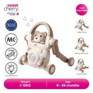 Sweet Cherry Sit-to-Stand Multi-Function Learning Walker Teddy 3-In-1 Baby Walker (SC002)