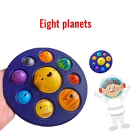 Fidget Reliver Stress Toys Cartoon Planet Simple Dimple Push It Bubble Antistress Toys Soft Squishy Anti-stress Children's Toys