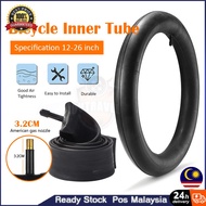 [24H] Tayar inner Basikal outdoor bicycle inner tube 12" 16" 20" 26" Lajak MTB bike Bicycle Tyre tayar inner 自行車內胎