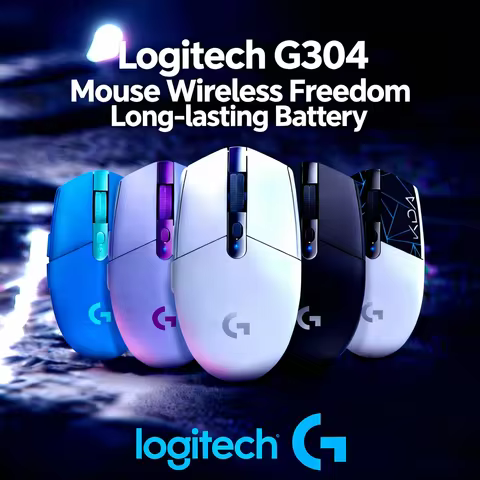 Logitech Wireless Mouse G304 Light Speed Game Mouse Lightweight and Portable Light Speed PC Gamer Sa