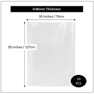 10 Pieces Extra Large Plastic Storage Bags For Moving and Storage Heavy Duty Plastic Bag 24x36 inche