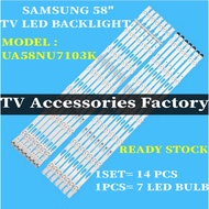 SAMSUNG UA58NU7103K TV LED BACKLIGHT BARU READY STOCK UA58NU7103
