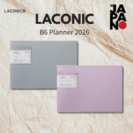 Laconix Planner 2026 B6 Variant Horizontal Weekly Name Pocket (Starts September 2025)