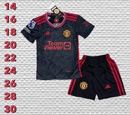 ชุดแมนยู เด็ก ( Manchester United )2024 ชุดกีฬาราคาถูกเหนือผ้า polyester เป็นชุด ( เสื้อพร้อมกางเกง )