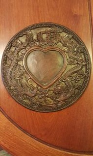 賽璐璐手雕龍鳳茶盤