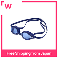 Arena] [FINA Approval] Swimming goggles for racing adults Q-CHAKU2 [Q-CHAKU2] Racing goggles (Linon anti-darkness, FINA approved) Blue × Navy × Navy (BLU) Free Size AGL-360 Free Size