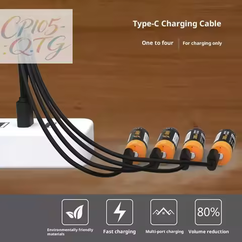 Hot Sale 1Pcs 4 In 1 Multi-USB C Splitter Charging Cord For Huawei Tablet Laptop PC USB Type C Fast 