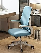 UMD 815 Ergonomic Office Chair With Flip-up Armrest White/Blue