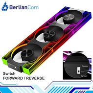 JUNGLE LEOPARD INTERSTELLAR V3 ARGB BLACK FORWARD REVERSE Infinity Infinite Mirror 120mm PWM BLOCK U