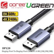 UGREEN DP120 8K DisplayPort Cable 1.4 DP to DP Video Cord 8K 60Hz 4K 240Hz 144Hz HDR Braided for Gam