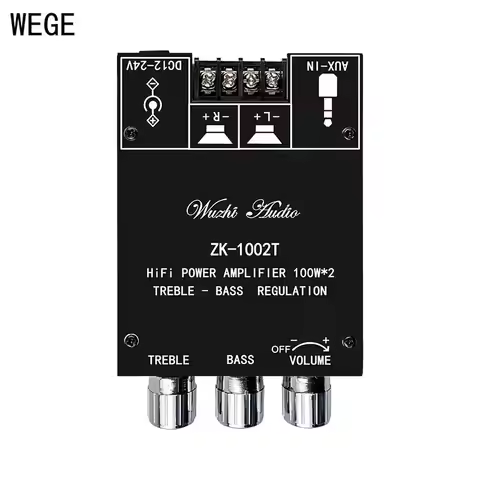 WEGE 502MT 502T 1002MT 1002T 50W*2 100W*2 TPA3116D2 Audio Power Stereo Amplifier Board 2.0 Channel T