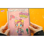 Avatar World Hair Salon A4 paper doll toy
