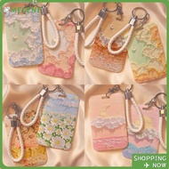 MELENE Credit Card Holders, Plastic Business Card Holder, Cute Bus Card Cover  Women Men