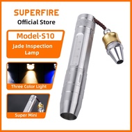 SUPERFIRE S10 5W 3in1 Jade Crystal Gemstone Jewelry Money Flashlight Detector Jade Appraisal Dedicat