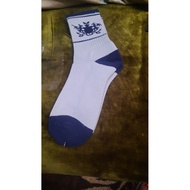 Cygames Inc short socks Made in Japan gray navy blue New