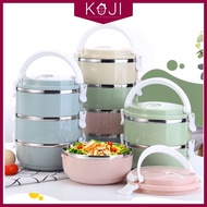 KOJI Stainless Steel Japanese Lunch Box Thermal For Food Portable Lunch Kids Picnic Office Workers S