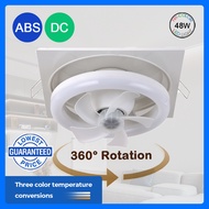 【GuangMao】30cm*30cm 360° Rotation Ceiling Fan With Light Exhaust Fan in Kitchen/Toilet Embedded False Ceiling