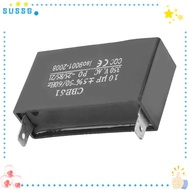 SUSSG CBB61 Capacitor, 50/60Hz 350VAC Fan Motor Starting Capacitor, Durable 2-Pin 10UF ±5% Plastic F
