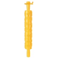 OPTIM Embossing Rolling Pin, PP Plastic Sunflower  Cake Rolling Pin, Reusable  Imprint Easy Release 