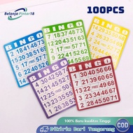 100pcs Bingo Cards 5 Colors Bingo Cards Complete Large Bingo Card Set Board Game