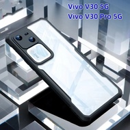HHL Straight Model V30 V30pro Clear Back Case Color Border Vivo V30 V30pro Shockproof Use For V 30 V