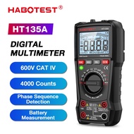HABOTEST HT135 Digital Multimeter 4000 Counts AV/DC Voltage NCV Measurement Function LED High-Defini