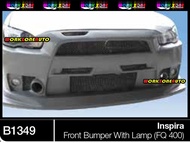 B1349 Proton Inspira / Mitsubishi Lancer Fiber Front Bumper With Lamp (FQ 400) Body kit Bodykit