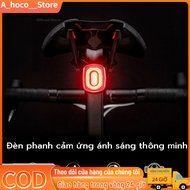 【FAST Delivery】 Đèn Hậu Xe Đạp Thông Minh Chống Nước IPX6 Sạc USB Tiện Lợi