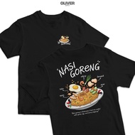 Cute t-shirt FRIED RICE Indonesian Food ugly t-shirt/ Unique, Strange, Funny t-shirt/ Funny t-shirt/