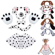 Dalmatian Ears Headband In Stock Plush Realistic Animal Ears Spotted Dog Cosplay Performance Costume