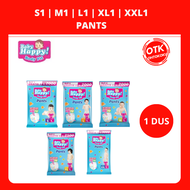 BABY HAPPY PANTS POPOK BAYI S1/M1/ L1/ XL1 / XXL1 - PER DUS