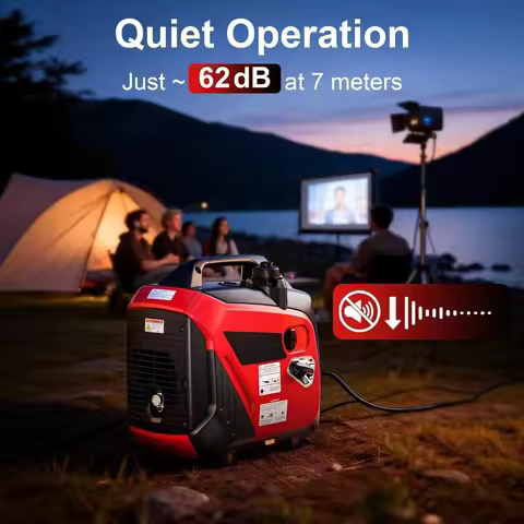 2000W Portable Inverter Generator, Quiet Small Generator for Camping Outdoor, EPA Power Station with