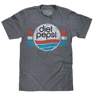 Men's Diet Pepsi Shirt - Retro Pepsi Logo Graphic Tee Shirt