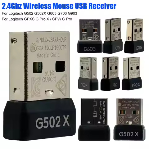 For Logitech G502X Game Mouse 2.4Ghz USB Receiver Wireless USB Adapter For Logitech G502 G603 G703 G