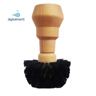 Suitable 51mm/54mm Coffee Machine Portafilter Brush,Wooden Handle Coffee Powder Bowl Cleaning Brush 