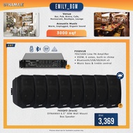 Cafe Bundle Set Background Music System For Cafe Dynamax P350VUB Amplifier and 8pcs Dynamax F65Q Wal