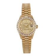 Rolex Women's Clothing Log Type 18K Gold Gold Plate Diamond Automatic Mechanical Watch Ladies 69178 Rolex
