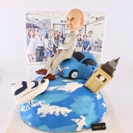 退休榮休禮物 真人版自訂人像擺設 自選高度 可做埸景