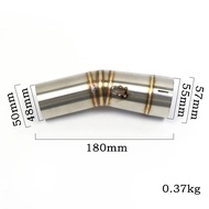 51mm F 800 GS ADV F800 GS Motorcycle Exhaust Muffler Middle Link Pipe For BMW F800GS 2008 - 2017 F65