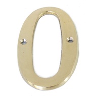Brass home office plate letter number,/ number, home office plate number. 0