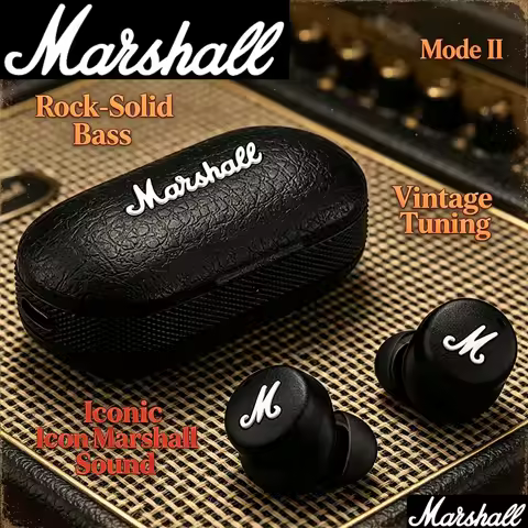 Marshall Mode II True Wireless Earphones Bluetooth 5 2 TWS Waterproof Noise Reduction Sports Music w