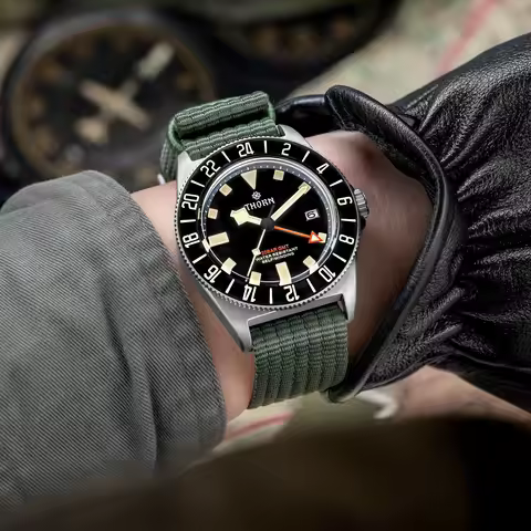 New THORN T020 Titanium GMT Watch FXD Diving 42mm NH34 Automatic Mechanical Movement Sapphire Lumino