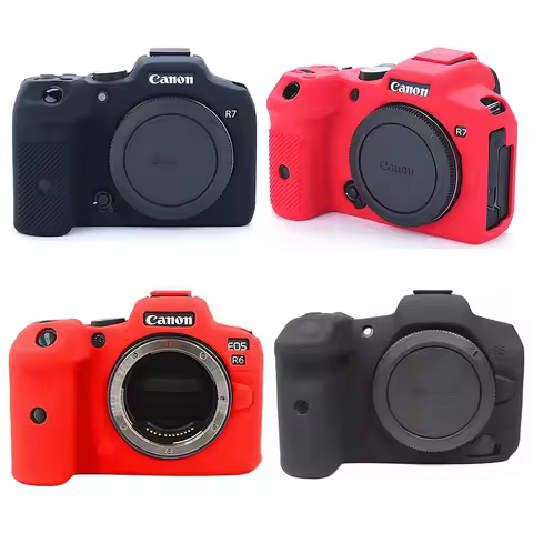 Soft Silicone Armor Skin Case Camera Bag Body Cover Protective For Canon EOS R100 R50 R6 Mark II R6I