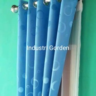 Gorden Polos Jendela Pintu Minimalis Ruang Tamu Mewah Murah Tirai Korden Gordyn Gordeng Hordeng Tebal warna biru muda Kamar ruang tamu 1 set 2 meter kaca pendek kamar 1 kaca mewah murah elegan gratis ongkir panjang 2 meter cantik 100x200 150x200 200x200