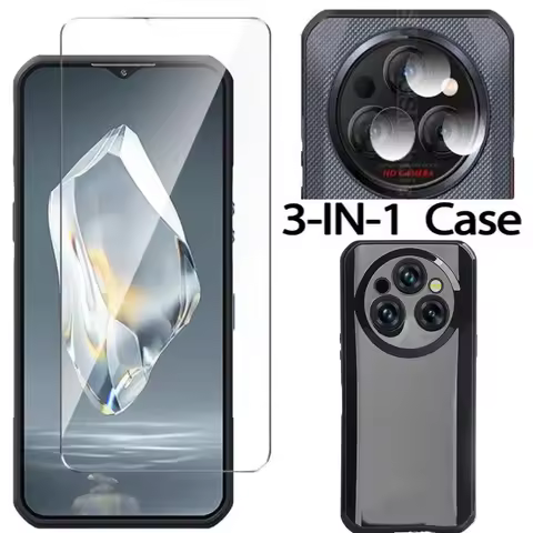 Tempered Glass With Soft Case For Oukitel WP35 WP39 5G Screen Protector Glass Protection on For Ouki