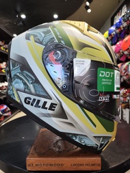 Gille GTS V1 Engine Full Face Dual Visor Helmet with Free Extra Visor