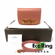 △ Delvaux 德爾沃 Lingot Small Pink Calfskin Crossbody Bag 粉紅色牛皮斜揹袋 - 247005387 狀態等級: AB