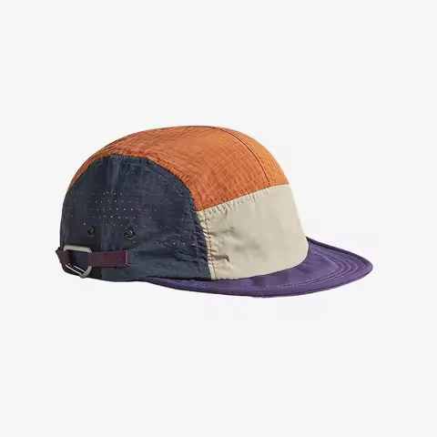 5-panel Men Baseball Caps Color Matching Lightweight Quick Drying Cap Sun Protection Outdoor Camping