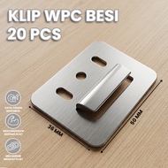 Package of 10/s 20 Pcs WPC Clips WPC Wall Panel Brackets WPC Wood Pannel Clips WPC panel and wallpan